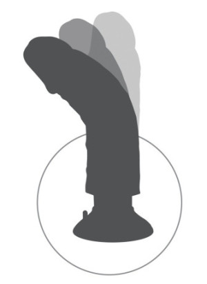 8" Vibrating Cock with Balls